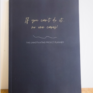 Unmotivating Project Planner Paperback Dark Edition Product Image