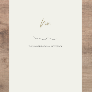 Soap and Sarcasm The Uninspirational Notebook Cover Image