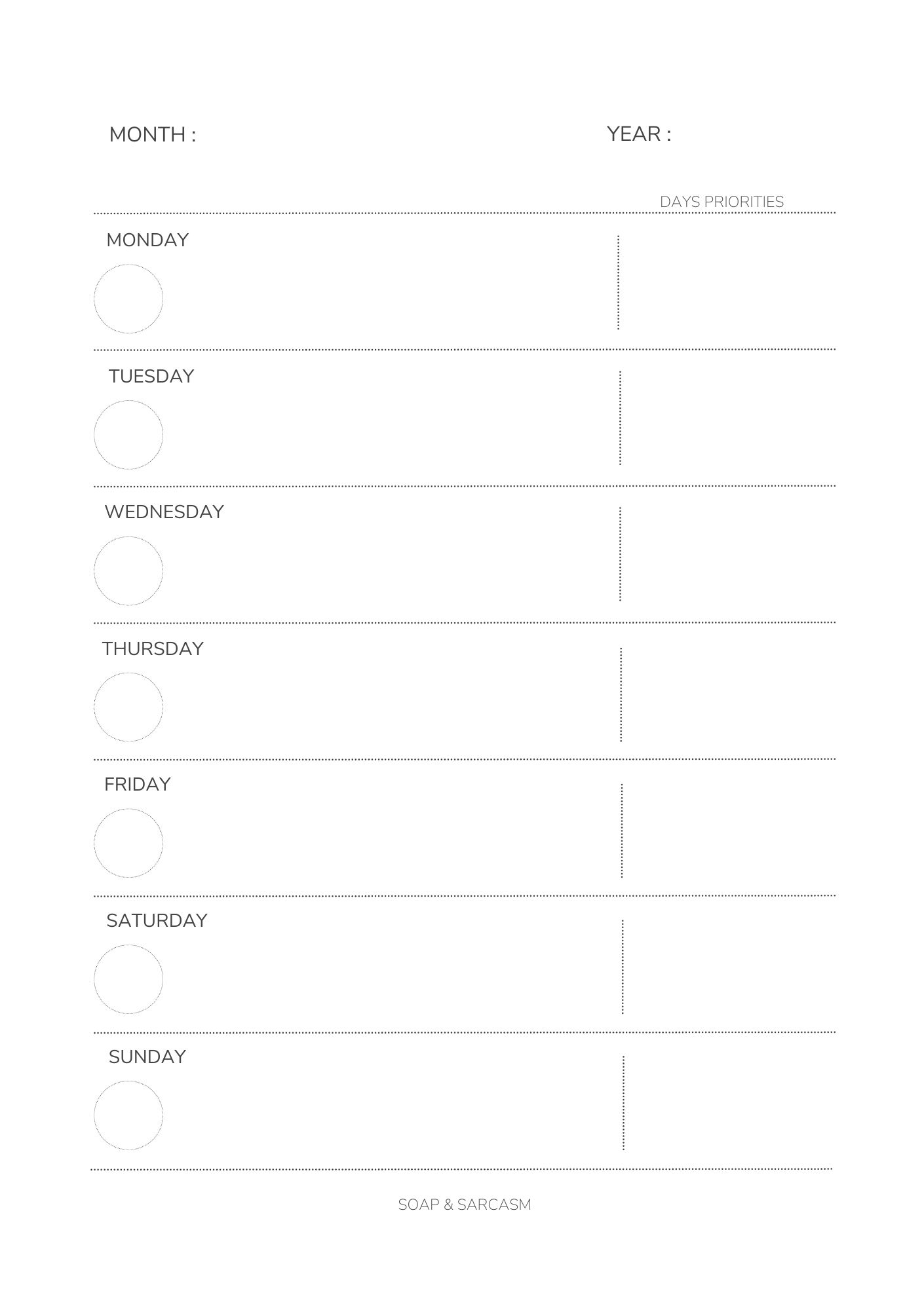 The Unenthusiastic Weekly Planner (Coil Bound edition) - Image 5