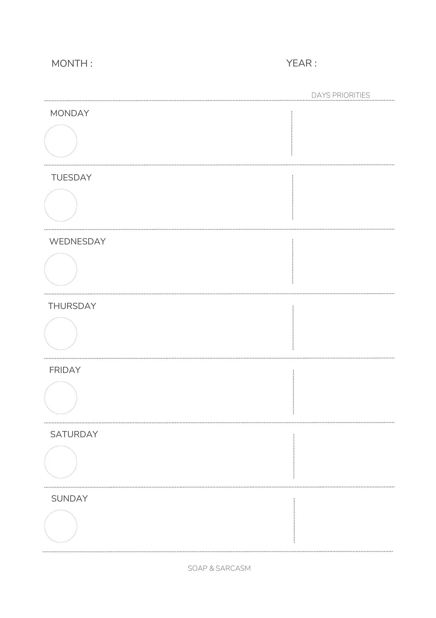 The Unenthusiastic Weekly Planner (Coil Bound edition) - Image 5